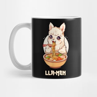 Llamen Cute Llama Eating Ramen Mug